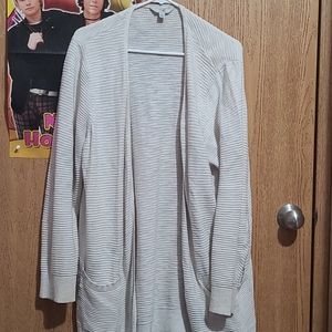 Plain white cardigan